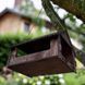Деревянная кормушка для птиц Годівничка дерев'яна шоколад фото 3