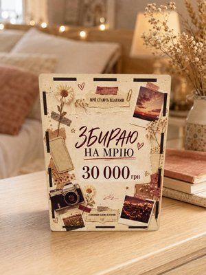 Копилка на 30 000 гривен с принтом "Собираю на мечту" SK-30000-02 фото